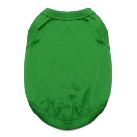 Doggie Design Cotton Tank Lightweight Breathable Solid Color Sleeveless Apparel Customizable Blank Shirt XS-XXXL (Color: Emerald Green, Size: 3X-Large)