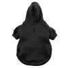 Gray Flex Fit Dog Hoodie Stretch Cotton Spandex Pullover Warm Thick Sweatshirt Kangaroo Pocket Leash Hole Winter Apparel Small Large Breeds