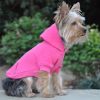 Gray Flex Fit Dog Hoodie Stretch Cotton Spandex Pullover Warm Thick Sweatshirt Kangaroo Pocket Leash Hole Winter Apparel Small Large Breeds