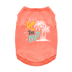 Doggie Design Gone To The Beach Dog Shirt (Color: Coral, Size: X-Small)