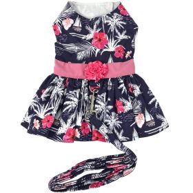 Moonlight Sails Dog Dress with Matching Leash (Size: medium)