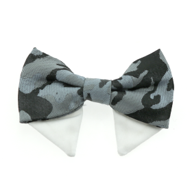 Bow Tie Universal Dog Classy (Color: Gray Camo, size: Type 2)