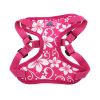 Wrap and Snap Harness Sunset Hibiscus Adjustable Soft Mesh Easy Wear Choke Free Secure Fit Doggie Design