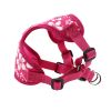 Wrap and Snap Harness Sunset Hibiscus Adjustable Soft Mesh Easy Wear Choke Free Secure Fit Doggie Design