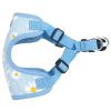 Wrap and Snap Harness Sunset Hibiscus Adjustable Soft Mesh Easy Wear Choke Free Secure Fit Doggie Design