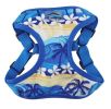 Wrap and Snap Harness Sunset Hibiscus Adjustable Soft Mesh Easy Wear Choke Free Secure Fit Doggie Design