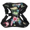 Wrap and Snap Harness Sunset Hibiscus Adjustable Soft Mesh Easy Wear Choke Free Secure Fit Doggie Design