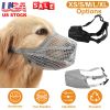 Dog Muzzle Adjustable Mesh Soft Fabric Long Snout Training Tool Anti-Biting CCS