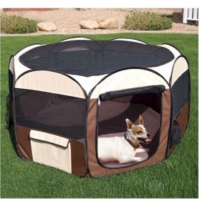 Ware Deluxe Pop Up Dog Pen Screen Cover Exercise Foldable Portable Lightweight Indoor Outdoor Enclosure Stable Durable Design (Option: Medium)