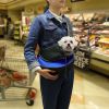 iMounTEK Dog Sling Bag Carrier Walk Stroll Hike Travel Adjustable Easy Secure Hands Free Shoulder Strap Breathable Lightweight Design