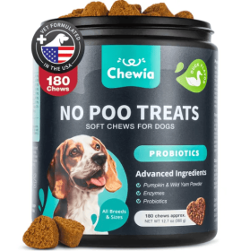 Chewia No Poo Chews Dogs Coprophagia Deterrent Stool Eating Probiotics Digestive Health Enzymes Nutrients Nourishment Daily Wellness (Option: Duck)
