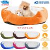 iMounTEK Dog Bed Plush Donut Nest Non-Slip Base Comfort Support Self-Warming Shag