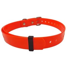ZZAH Waterproof Dog Collar Outdoor Swimming Friendly Durable Plastic Adjustable Lightweight Design Active Dogs All Weather Protection (Color: Red)