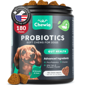 Chewia Probiotics Dog Gut Health Chews Digestion Immunity Yeast Balance Itchy Skin Allergies Support Daily Wellness Design (Option: 1pcs)