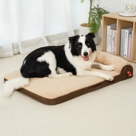 MEWOOFUN Orthopedic Dog Bed Egg Crate Foam Sofa Waterproof Lining Anti Slip Bottom Washable Removable Cover Supportive Design (Option: QCP202)