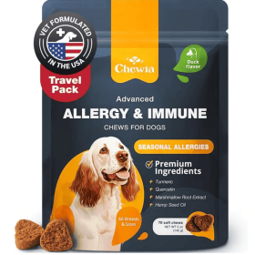 Chewia Allergy Relief Chews Itching Skin Support Salmon Oil Immune Health Comfort Aid Supplement Heavy Duty (Option: 1pcs)