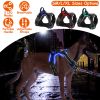 Unbranded LED Dog Harness Vest High Visibility Adjustable Mesh Reflective Night Walking Safety Secure Bright Light Design