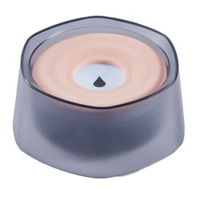 Slow Water Bowl Floating Disk Anti-Splash Hygienic Clean No-Spill Dish CCS (Option: Pink)