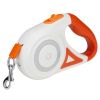 Retractable Dog Leash 16' Spotlight RGB Light Safety Lock Tangle-Free Tape CCS