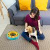 Dog Puzzle Food Feeder IQ Training Slow Treat Dispenser Non Toxic Safe Brain Stimulation Interactive Mental Enrichment for