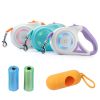 Retractable Dog Leash 16' Spotlight RGB Light Safety Lock Tangle-Free Tape CCS