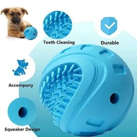 Unbranded Interactive Dog Treat Ball Chewing Toy Mental Stimulation Slow Treat Release All Dogs (Option: L)