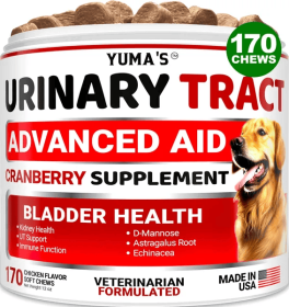 YUMA’S Dog UTI Treatment Cranberry Supplement Bladder Control Kidney Support Urinary Balance Daily Wellness Natural Relief Design (Option: 1PC)