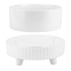 Heated Pet Water Bowl Ceramic USB Low Power 5V 1A Corrosion Heat Resistant Elevated Stand Detachable Clean Safe Puppy