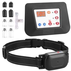 Unbranded 2 in 1 Remote Training System Beep Vibration Static Modes 990 ft Range IPX6 Waterproof Collar Reliable Dog Obedience Control (Option: With1Collar)