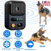 Advanced Ultrasonic Bark Stopper IPX4 Weather Resistant Device 3 Frequency Levels 40 Day Battery Safe Effective Outdoor Bark