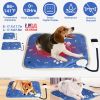 Pet Heating Pad 86 141F Adjustable Timer 0 12Hr Digital Display Waterproof Chewing Resistant Cozy Warm Durable Puppy Design