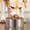 Stainless Steel Dog Bowl Clamp Holder Food Water Cage Feeder Anti Moving Safe Removable Easy Clean