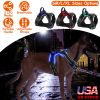 Unbranded LED Dog Harness Vest High Visibility Adjustable Mesh Reflective Night Walking Safety Secure Bright Light Design