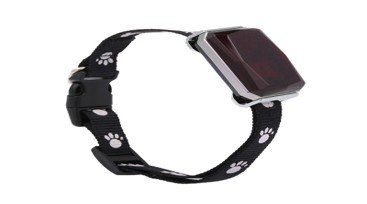 Unbranded Pet Tracking Collar Dog GPS Beidou WiFi LBS AGPS Real Time Location Safety Fence Remote Listening LED Display ABS Housing (Color: Black)