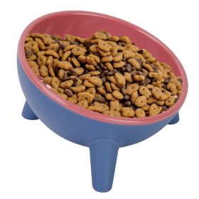 Unbranded Raised Tilted Dog Food Bowl Elevated Anti Vomiting Easy Swallow PET Material Dishwasher Safe Food Grade Puppy (Option: Red)