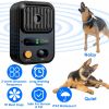 Advanced Ultrasonic Bark Stopper IPX4 Weather Resistant Device 3 Frequency Levels 40 Day Battery Safe Effective Outdoor Bark