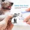 Unbranded Stainless Steel Dog Nail Clipper Safety Guard Ergonomic Handle Precision Cutting Two Option Daily Grooming Tool