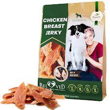 Beloved Pets Chicken Jerky Dog Treats 300g 10.58oz Natural Organic Grain Free High Protein Human Grade Dried Chews Healthy Snack Design (Option: Beloved Pets)