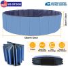 Unbranded Foldable Dog Pool Summer Cooling Outdoor Water Play Bathing Travel Easy Storage Heavy Duty PVC Pet Swimming Pool Durable Fun