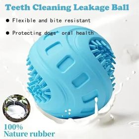 Unbranded Interactive Dog Treat Ball Chewing Toy Mental Stimulation Slow Treat Release All Dogs (Option: S)