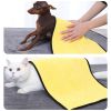 Unbranded Coral Velvet Pet Dry Towel Soft Absorbent Quick Drying Grooming Tool High Quality Thick Bath Towel