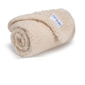 ALL4U Travel Dog Blanket Warm Soft Fleece Plush Sleeping Throw Furniture Protector Reversible Microfleece CCS (Color: Beige, Size: L)