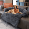 Unbranded Plush Indoor Dog Sofa Cushion Washable Warm Bed Cozy Cotton Soft Relaxing Design Fabric Premium