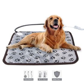 Heated Dog Bed Insert Low Wattage Indoor Thermostat Controlled Heated Crate Mat CCS (colour: Beautiful flowers, Size: 50*70cm)
