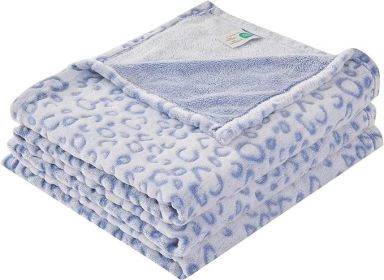 Krifey Flannel Fleece Cow Print Dog Blanket Super Soft Sherpa Reversible Lightweight Warm All‑Season Couch Bed Throw (Size: 50" x 60")