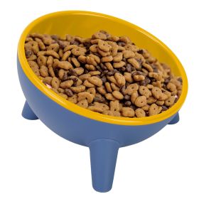 Elevated Tilted Dog Bowl Anti-Vomiting Dishwasher Safe Food-Grade Stainless CCS (Option: Yellow)