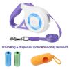 Retractable Dog Leash 16' Spotlight RGB Light Safety Lock Tangle-Free Tape CCS