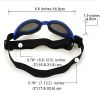Dog Sunglasses Foldable Eye Protection UV Resistant Goggles Padded Frame CCS