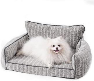 MEWOOFUN Orthopedic Dog Sofa Supportive Bed Anti Slip Couch Removable Cover Washable Plush Indoor Design (Option: WP155)