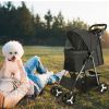 iMounTEK Pet Stroller Jogger Travel Carrier Storage Basket Netting Air Circulation All Terrain Puppy Secure Outdoor Design